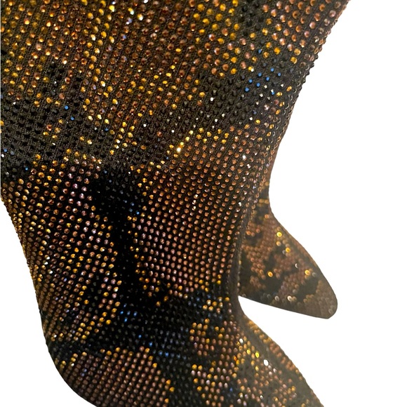 NWOT Aldo Deludith Rhinestone Heeled Booties - Picture 5 of 6